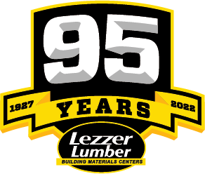 lezzer lumber 95th anniversary logo